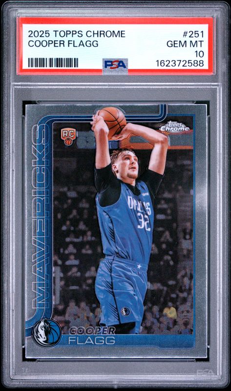 2025 Topps Chrome Cooper Flagg #251 PSA 10