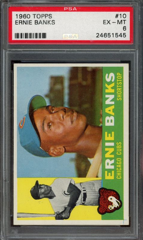 1960 Topps Ernie Banks #10 PSA 6