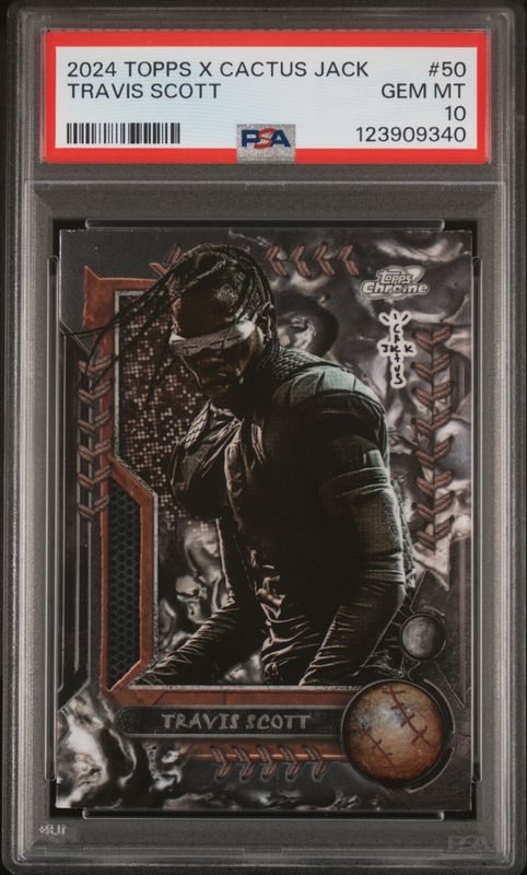 2024 Topps Cosmic Chrome X Cactus Jack Travis Scott #50 PSA 10