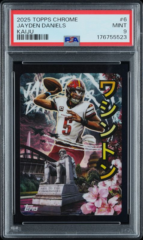 2025 Topps Chrome Kaiju Jayden Daniels #6 PSA 9