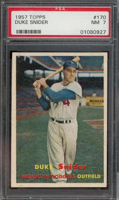 1957 Topps Duke Snider #170 PSA 7