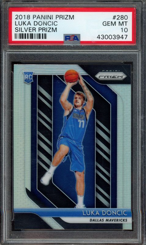 2018 Panini Prizm Luka Doncic #280 Silver Prizm PSA 10