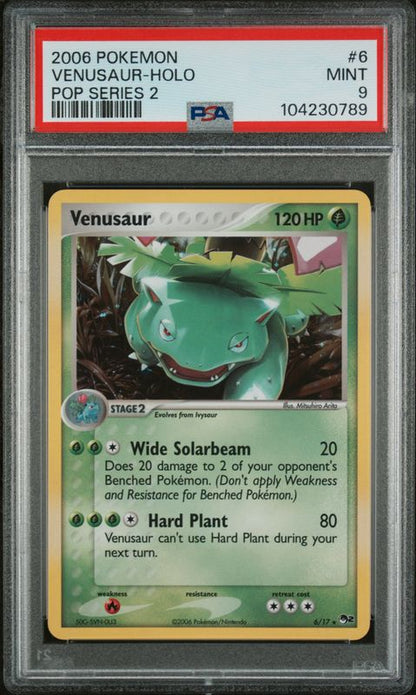 2006 Pokemon Pop Series 2 Venusaur-Holo #6 PSA 9