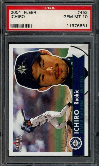 2001 Fleer Ichiro #452 PSA 10