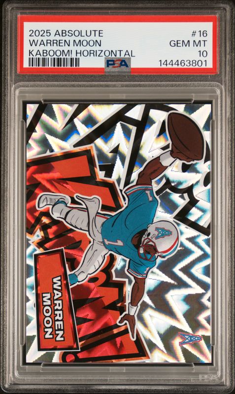2025 Panini Absolute Kaboom! Horizontal Warren Moon #16 PSA 10