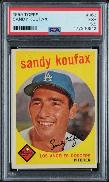 1959 Topps Sandy Koufax #163 PSA 5.5