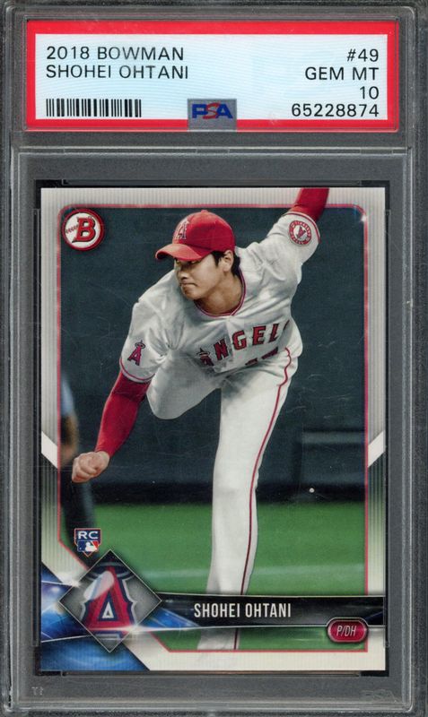 2018 Bowman Shohei Ohtani #49 PSA 10