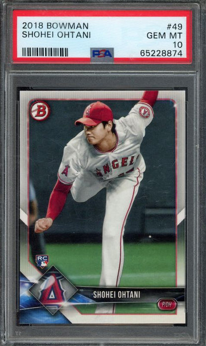 2018 Bowman Shohei Ohtani #49 PSA 10