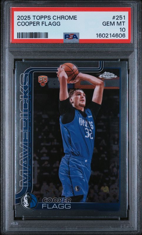 2025 Topps Chrome Cooper Flagg #251 PSA 10