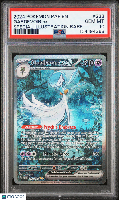 2024 Pokemon Paf EN-Paldean Fates Gardevoir EX #233 Special Illustration Rare PSA 10