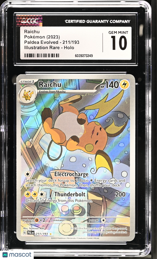 2023 Pokemon Raichu #211/193 Illustration Rare CGC 10