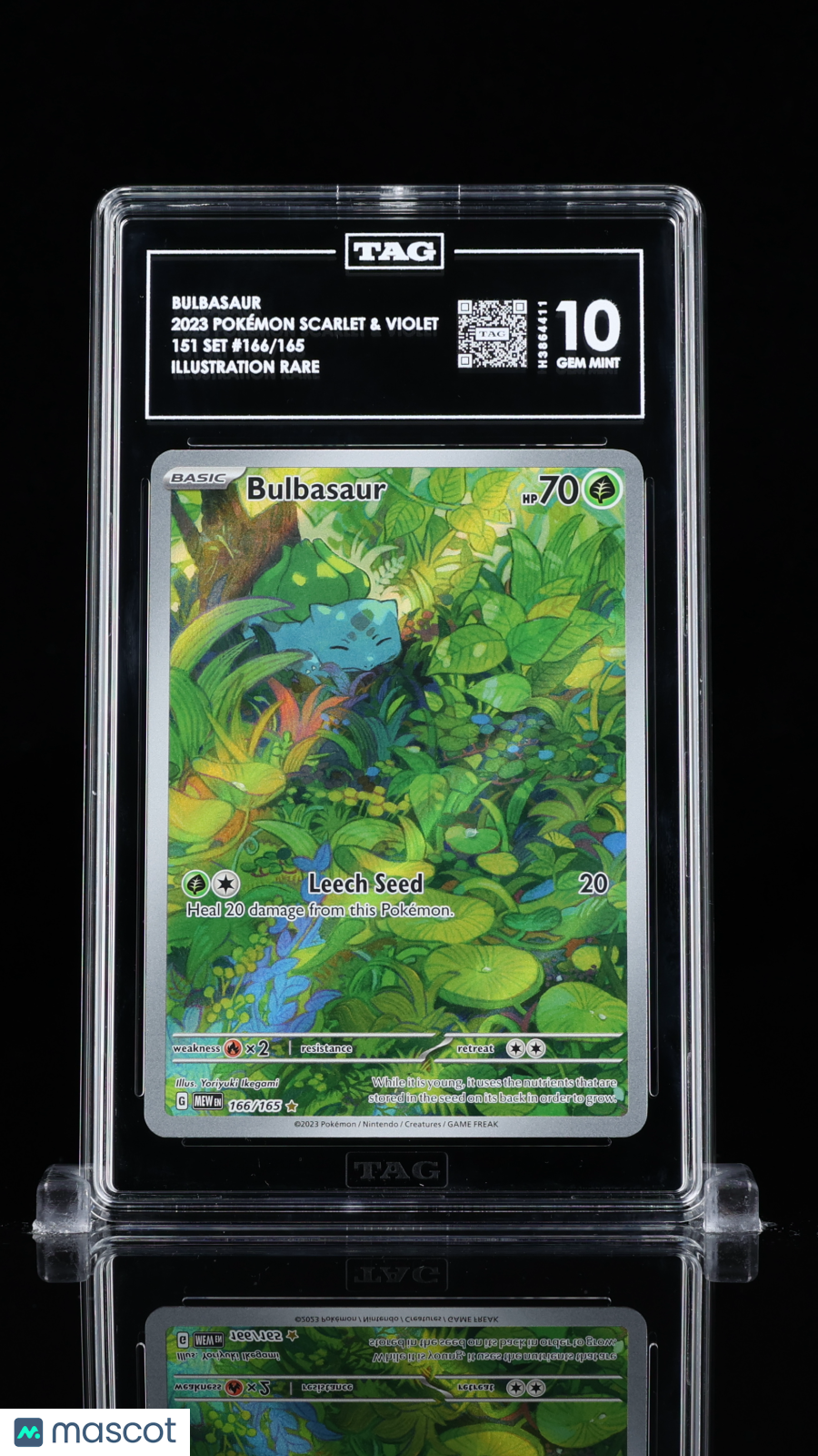 2023 Pokemon Bulbasaur #166/165 TAG 10