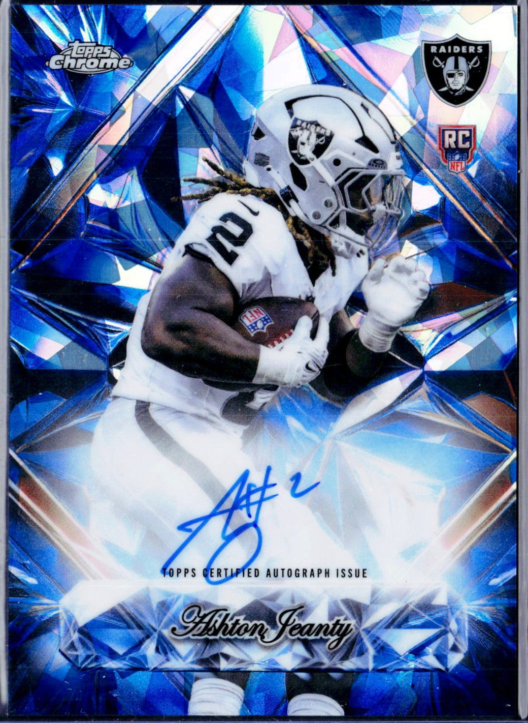 Ashton Jeanty RC 2025 Topps Chrome Sapphire Selections Rookie Auto