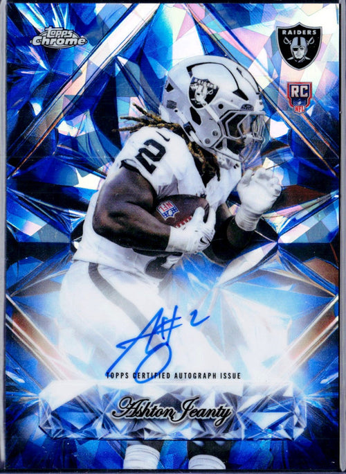 Ashton Jeanty RC 2025 Topps Chrome Sapphire Selections Rookie Auto