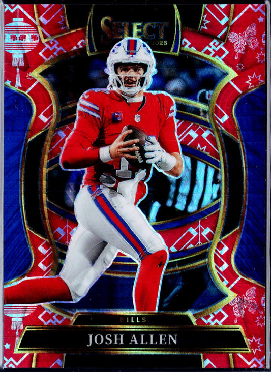 Josh Allen 2025 Panini Select Concourse Lucky Envelope Prizm SP 6/8
