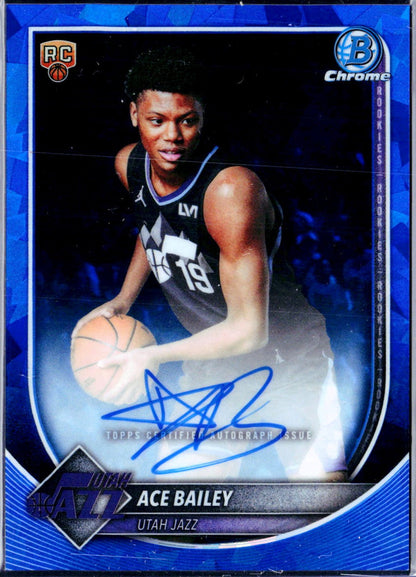 Ace Bailey RC 2025-26 Bowman Chrome Sapphire Rookie Auto