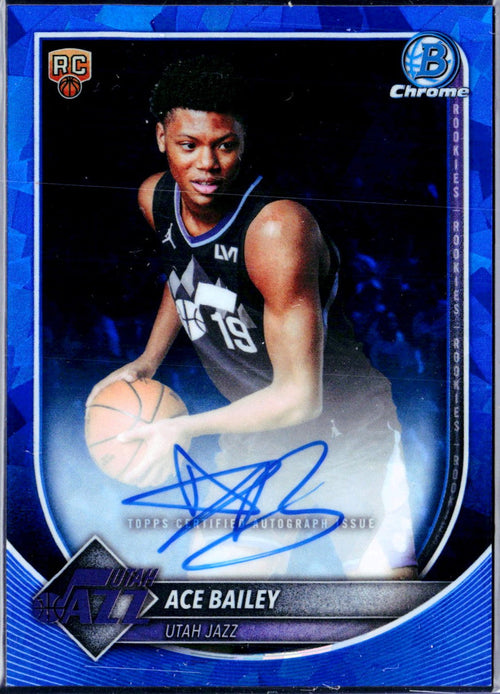Ace Bailey RC 2025-26 Bowman Chrome Sapphire Rookie Auto