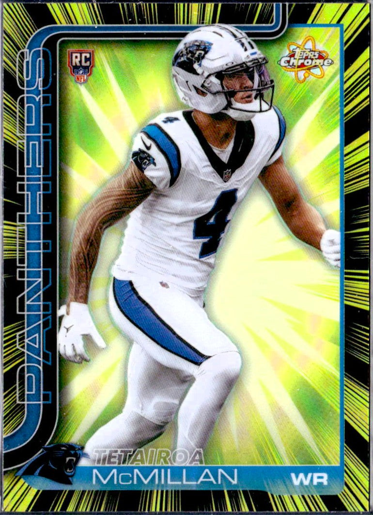 Tetairoa Mcmillan RC 2025 Topps Chrome Radiating Rookie Case Hit SSP