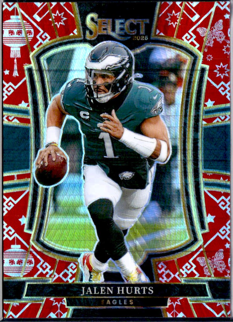 Jalen Hurts 2025 Panini Select Premier Level Lucky Envelope SP 6/8