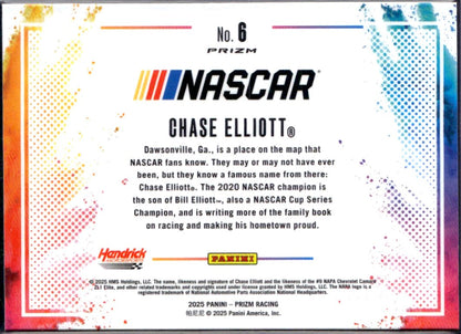 Chase Elliott 2025 Panini Prizm NASCAR Color Blast SSP #6