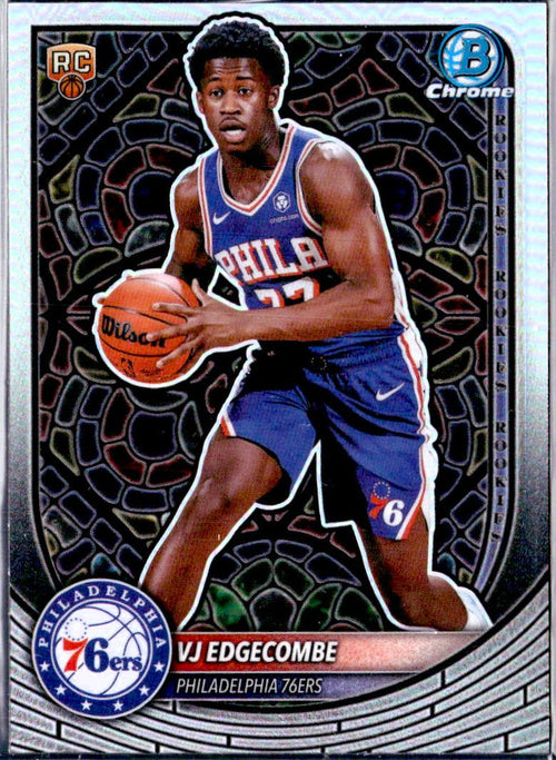 Vj Edgecombe RC 2025-26 Bowman Chrome Etched In Glass Variation Rookie SSP