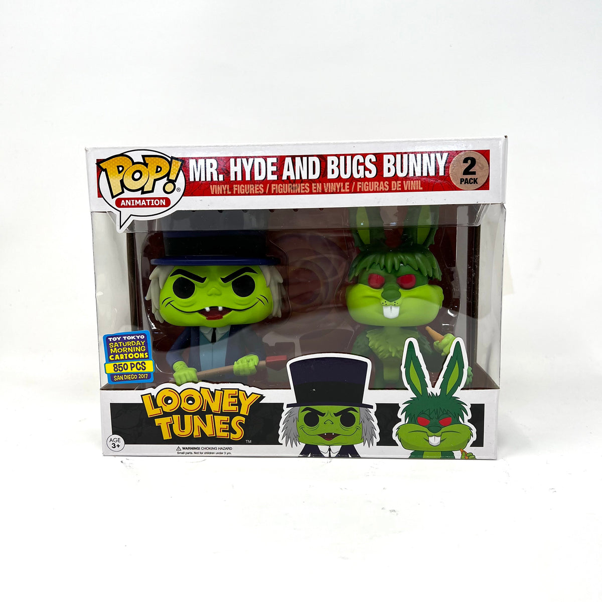 Mr. Hyde And Bugs Bunny, 2-Pack, 2017 SDCC/Toy Tokyo Exclusive, LE850, (Condition 8/10)