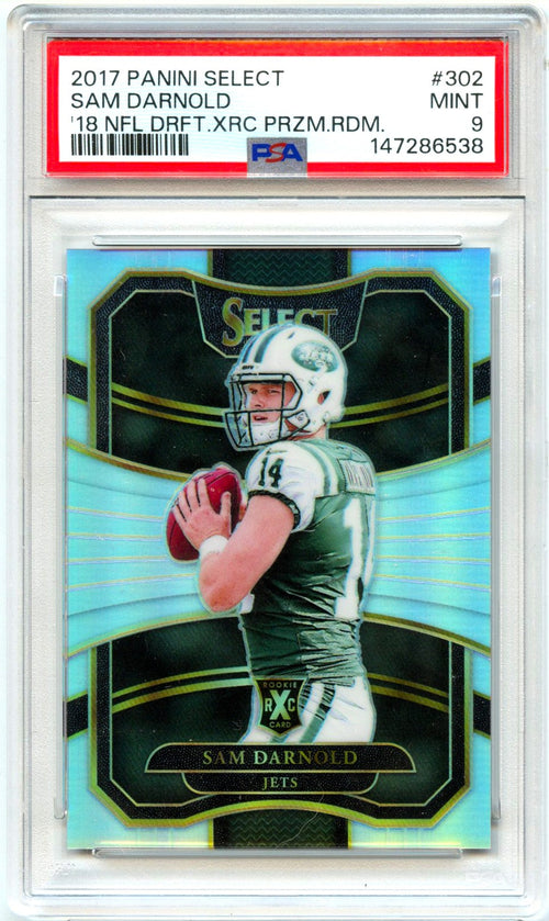 Sam Darnold RC 2017 Panini Select XRC '17 Rookie #302 PSA 9