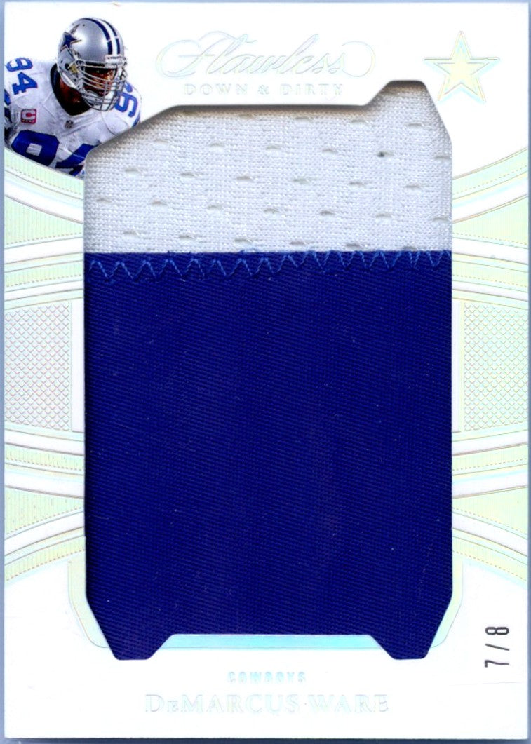 Demarcus Ware 2025 Flawless Prime Jumbo Game Used Patch SP 7/8