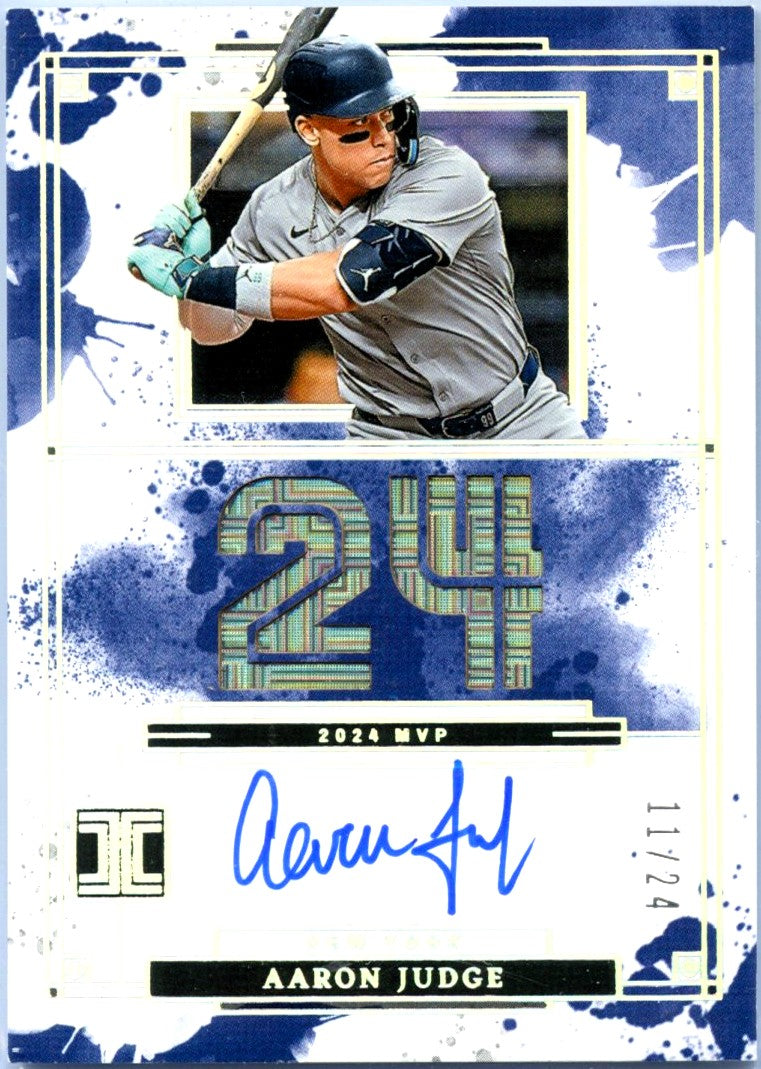 Aaron Judge 2025 Impeccable MVP On Card Auto SP 11/24