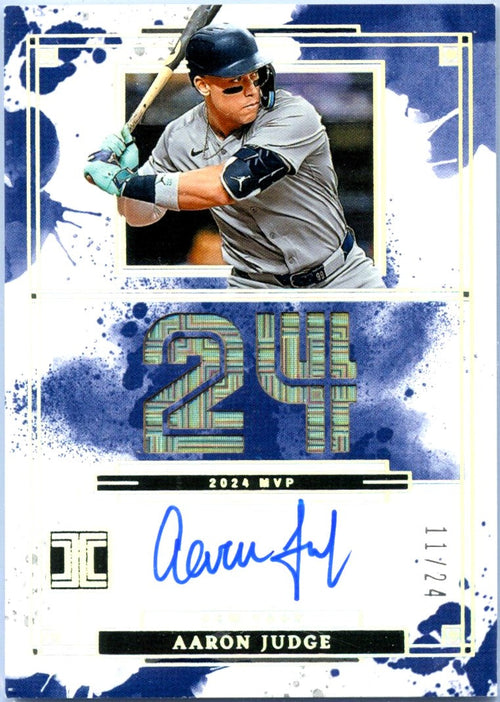 Aaron Judge 2025 Impeccable MVP On Card Auto SP 11/24