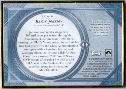 Randy Johnson 2018 Topps Transcendent Collection Gold Framed Auto SP 23/25