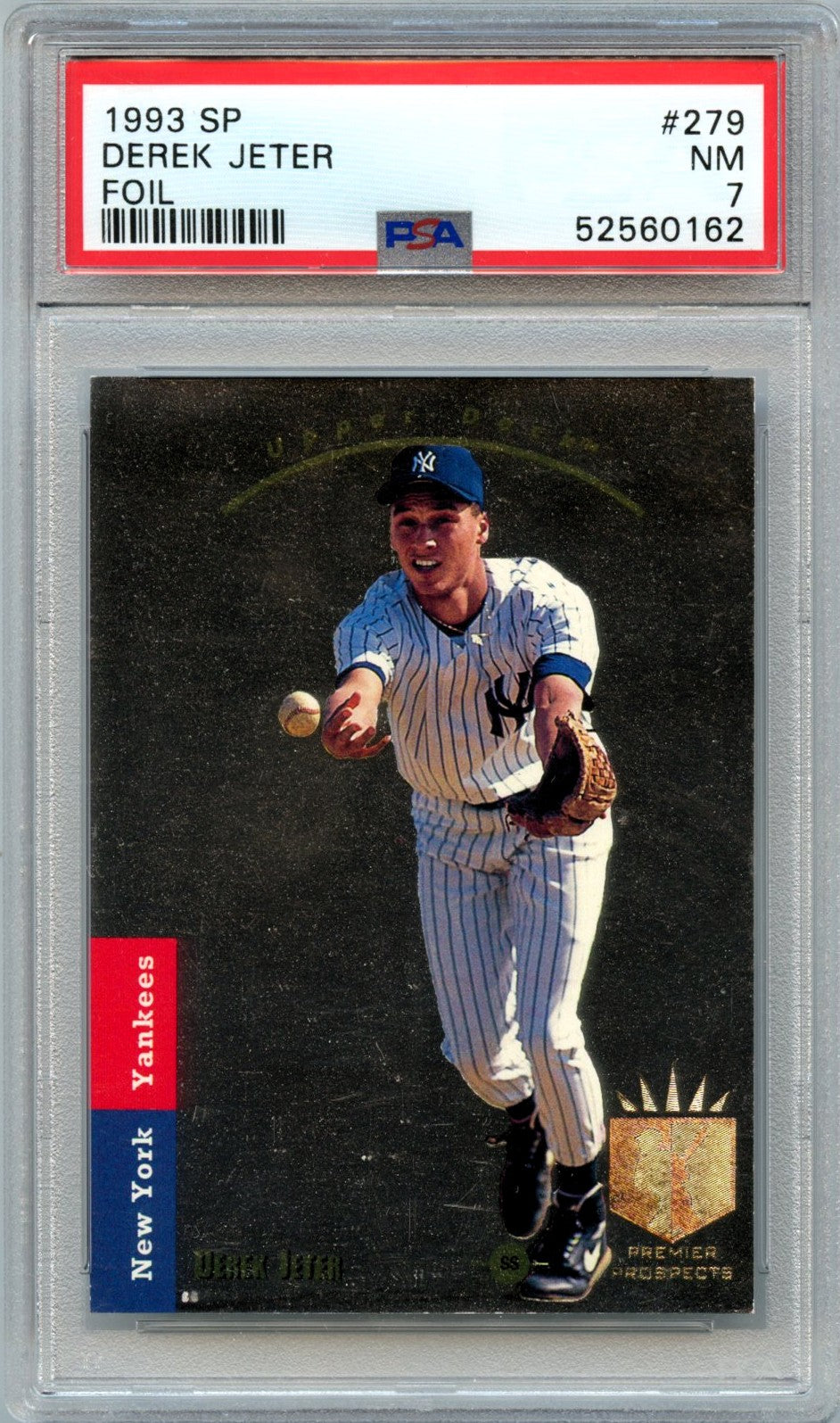 Derek Jeter RC 1993 Upper Deck SP Foil Rookie #279 PSA 7