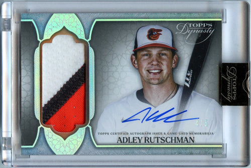 Adley Rutschman 2025 Topps Dynasty Game Used Patch Auto SP 4/5