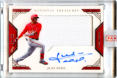 Juan Soto 2020 National Treasures Jersey Patch Auto SP 43/99