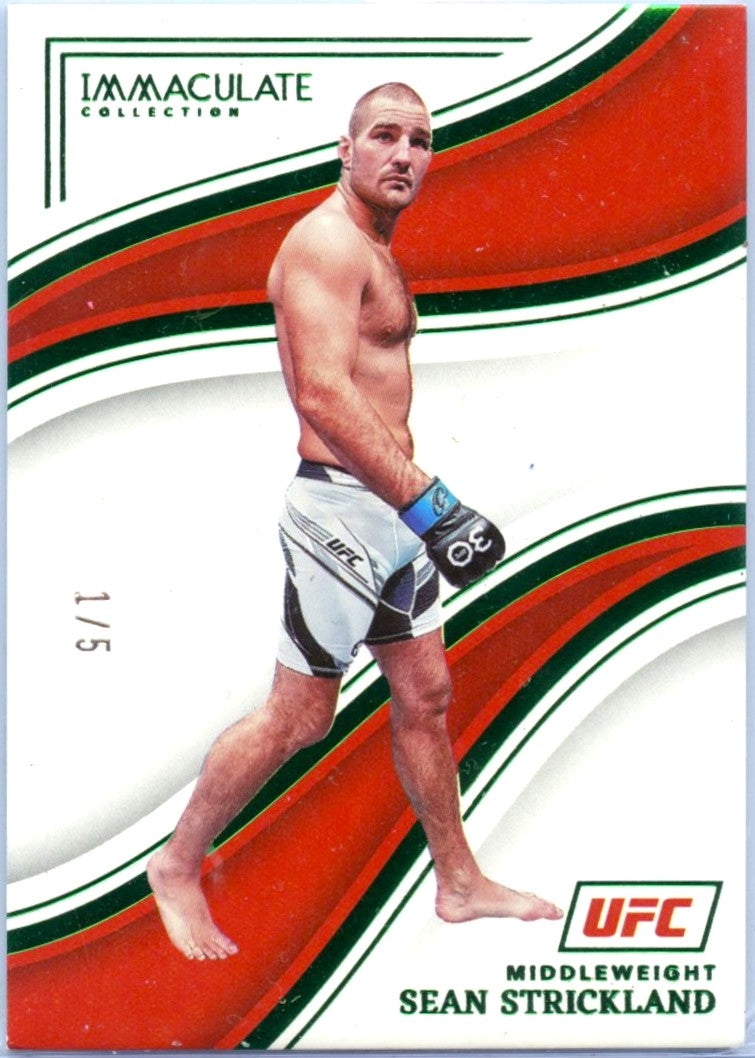 Sean Strickland 2023 Immaculate UFC Emerald Green SP 1/5