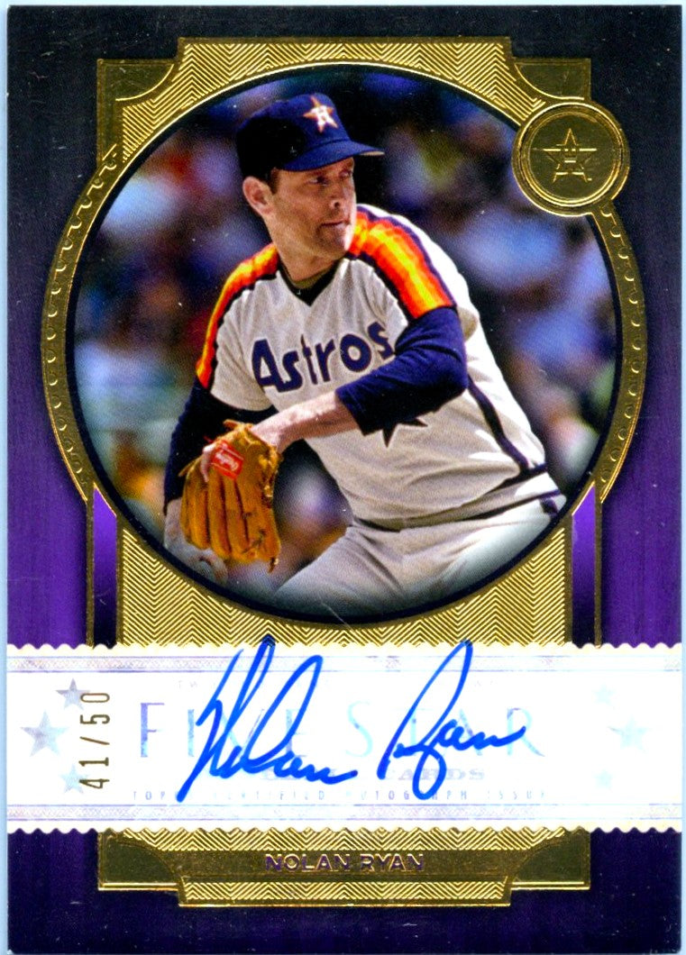 Nolan Ryan 2022 Topps Five Star Purple Auto SP 41/50