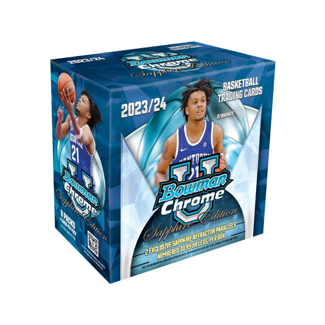 2023-24 Bowman University Chrome Basketball Sapphire Box