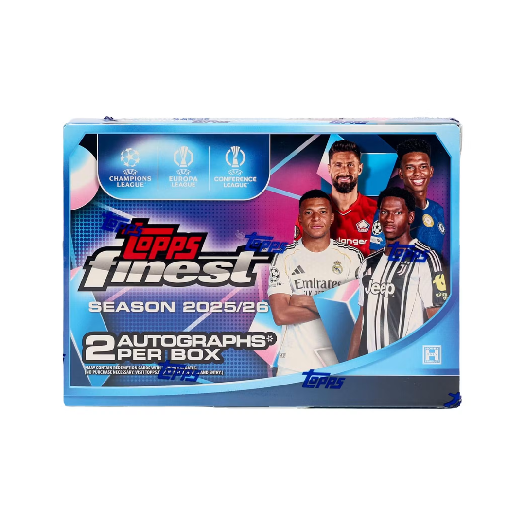 2025-26 Topps UEFA Club Competitions Finest Soccer Hobby Box