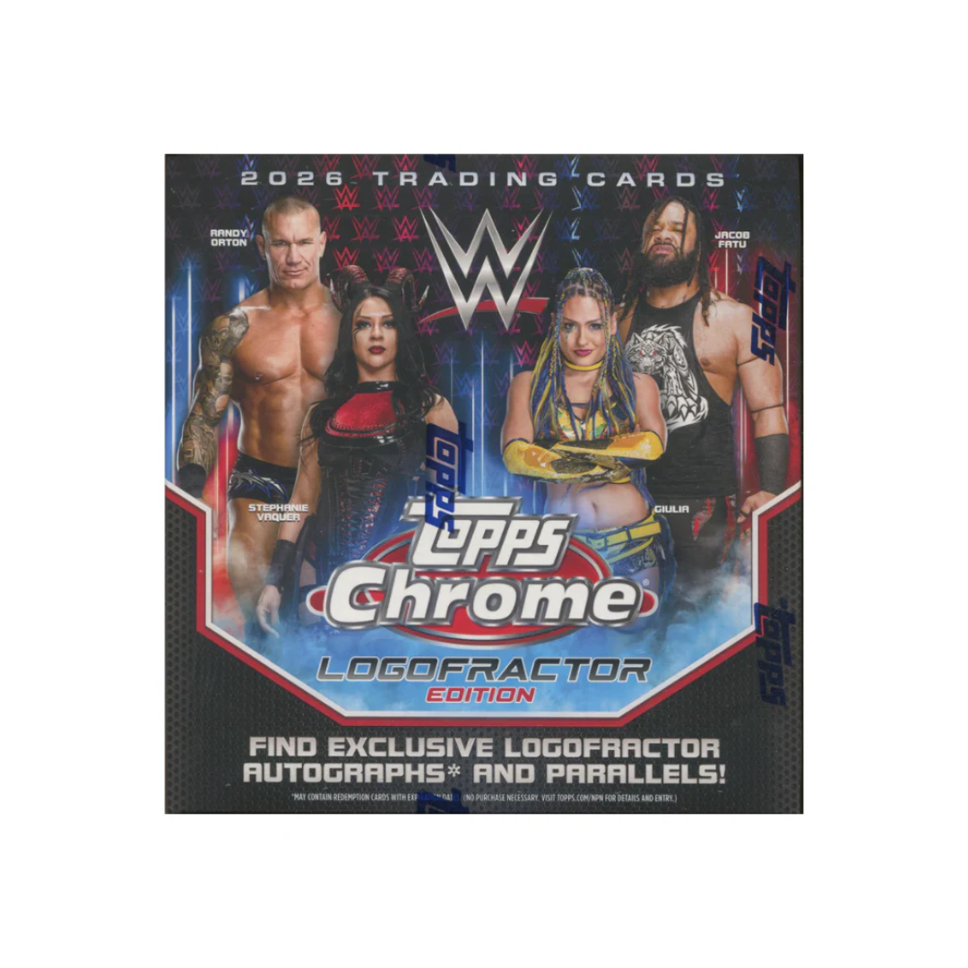 2026 Topps Chrome WWE Logofractor Edition Box
