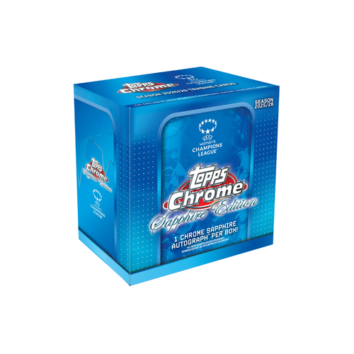 2025-26 Topps UEFA Women's Champions League Chrome Soccer Sapphire Edition Box