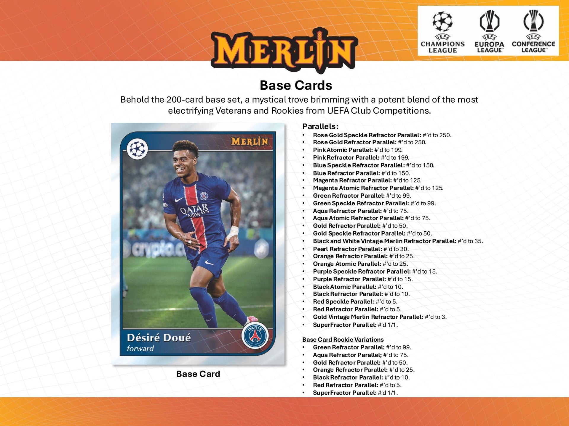 2024-25 Topps UEFA Club Competitions Merlin Chrome Soccer Hobby Box