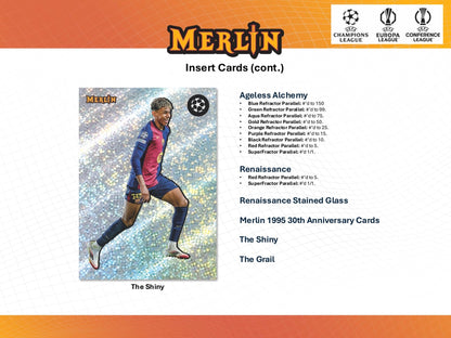 2024-25 Topps UEFA Club Competitions Merlin Chrome Soccer Hobby Box