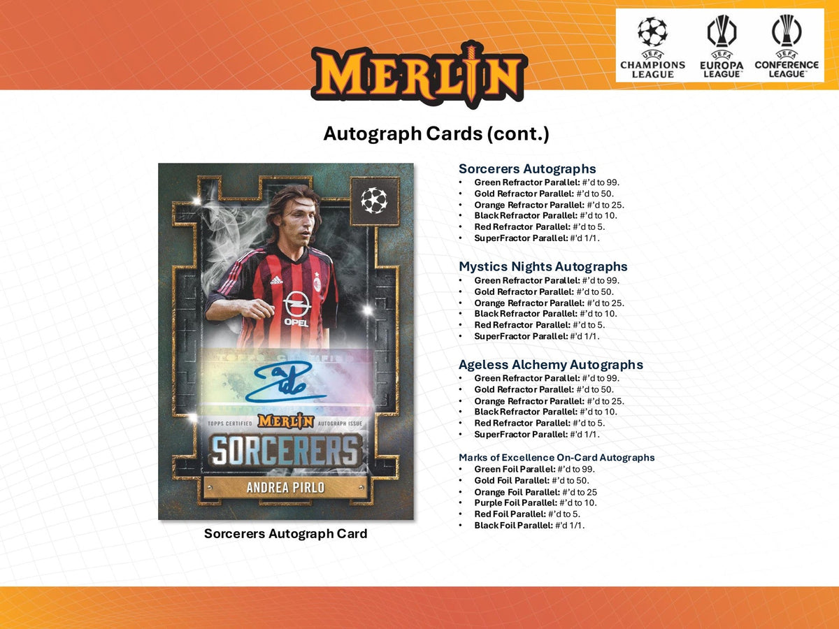 2024-25 Topps UEFA Club Competitions Merlin Chrome Soccer Hobby Box