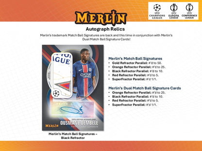 2024-25 Topps UEFA Club Competitions Merlin Chrome Soccer Hobby Box