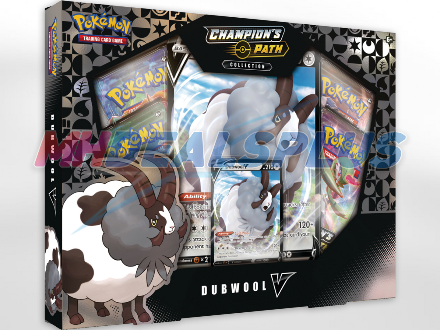 Pokemon TCG Champion's Path Dubwool V Collection Box Sealed Case - 6 Boxes