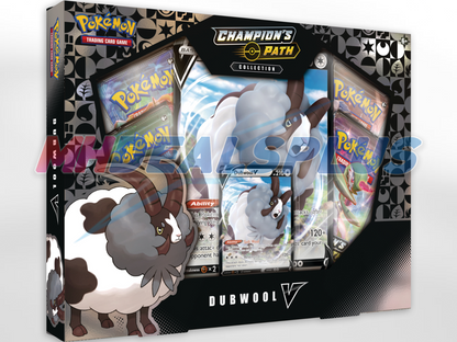Pokemon TCG Champion's Path Dubwool V Collection Box Sealed Case - 6 Boxes