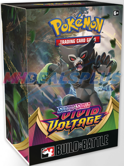 Pokemon TCG Sword & Shield Vivid Voltage Build & Battle Box Sealed Case - 10 Boxes