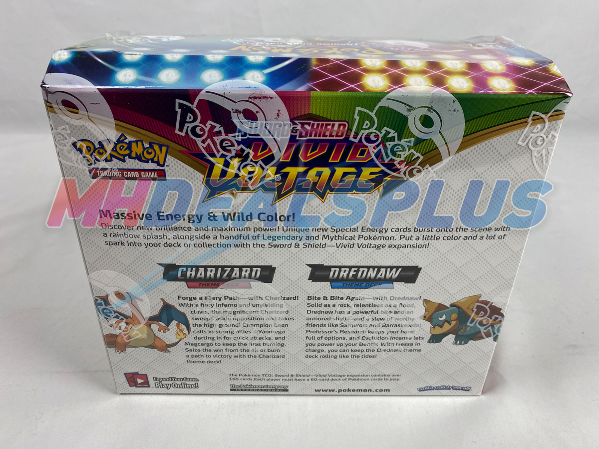 Pokemon TCG Vivid Voltage Charizard & Drednaw Theme Deck Sealed Case - 8 Boxes