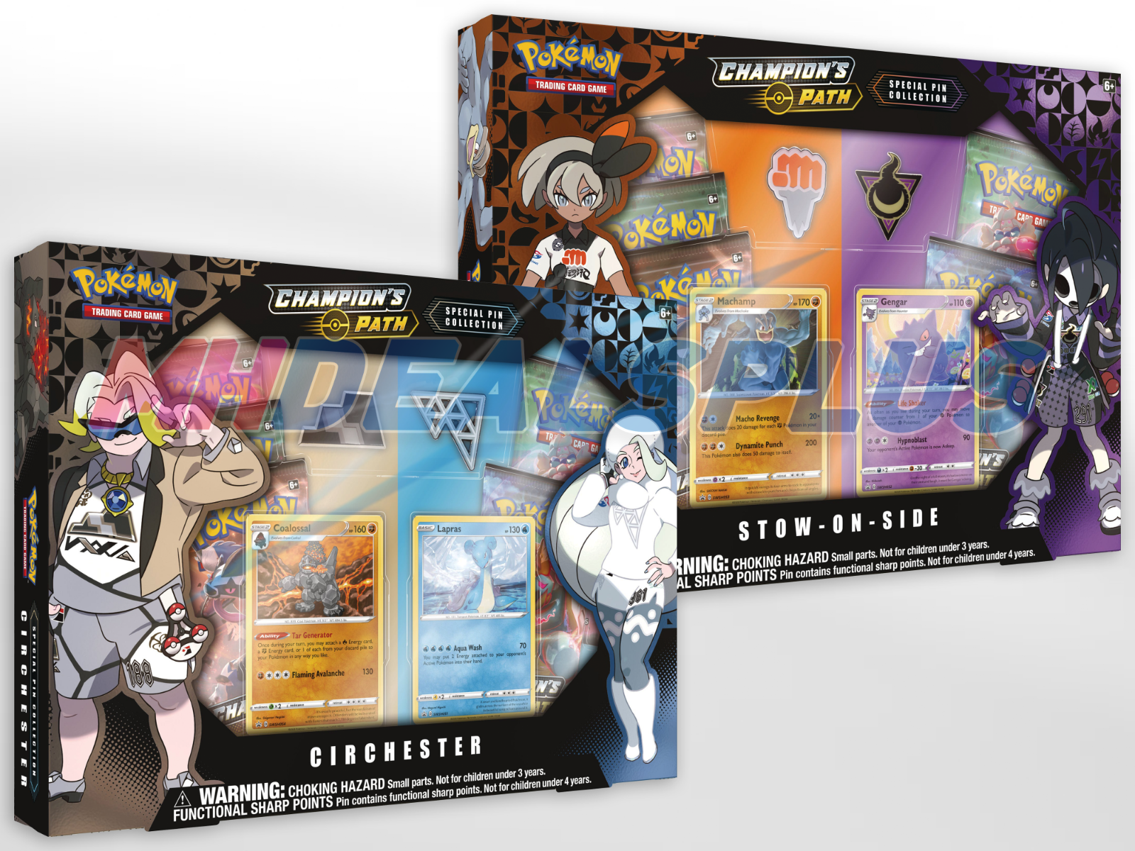 Pokemon TCG Champion's Path Special Pin Collection Case - 6 Boxes