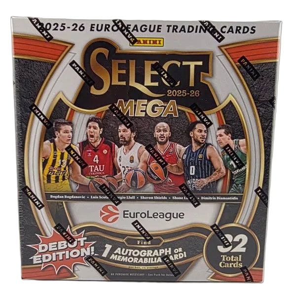 2025/26 Panini Select EuroLeague Basketball Hobby Mega 20-Box Case